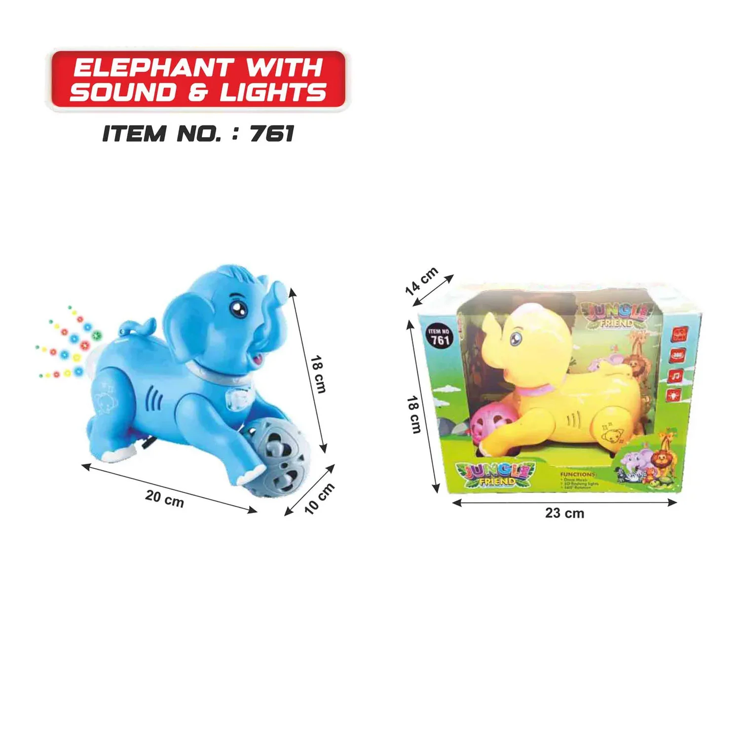 Elephant With Sound & Lights