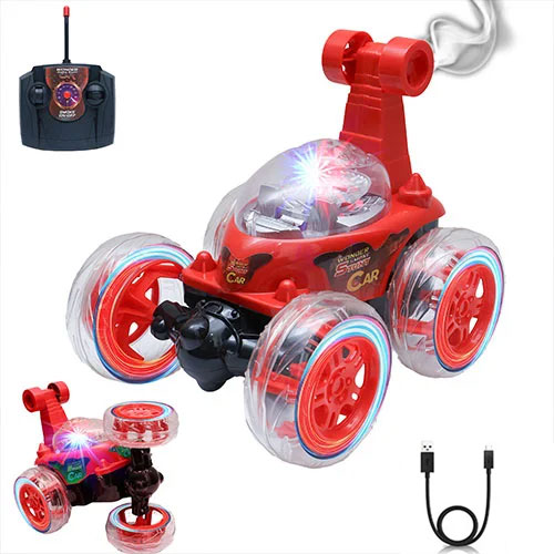 RC Smoke Spray Stunt Rolling Car