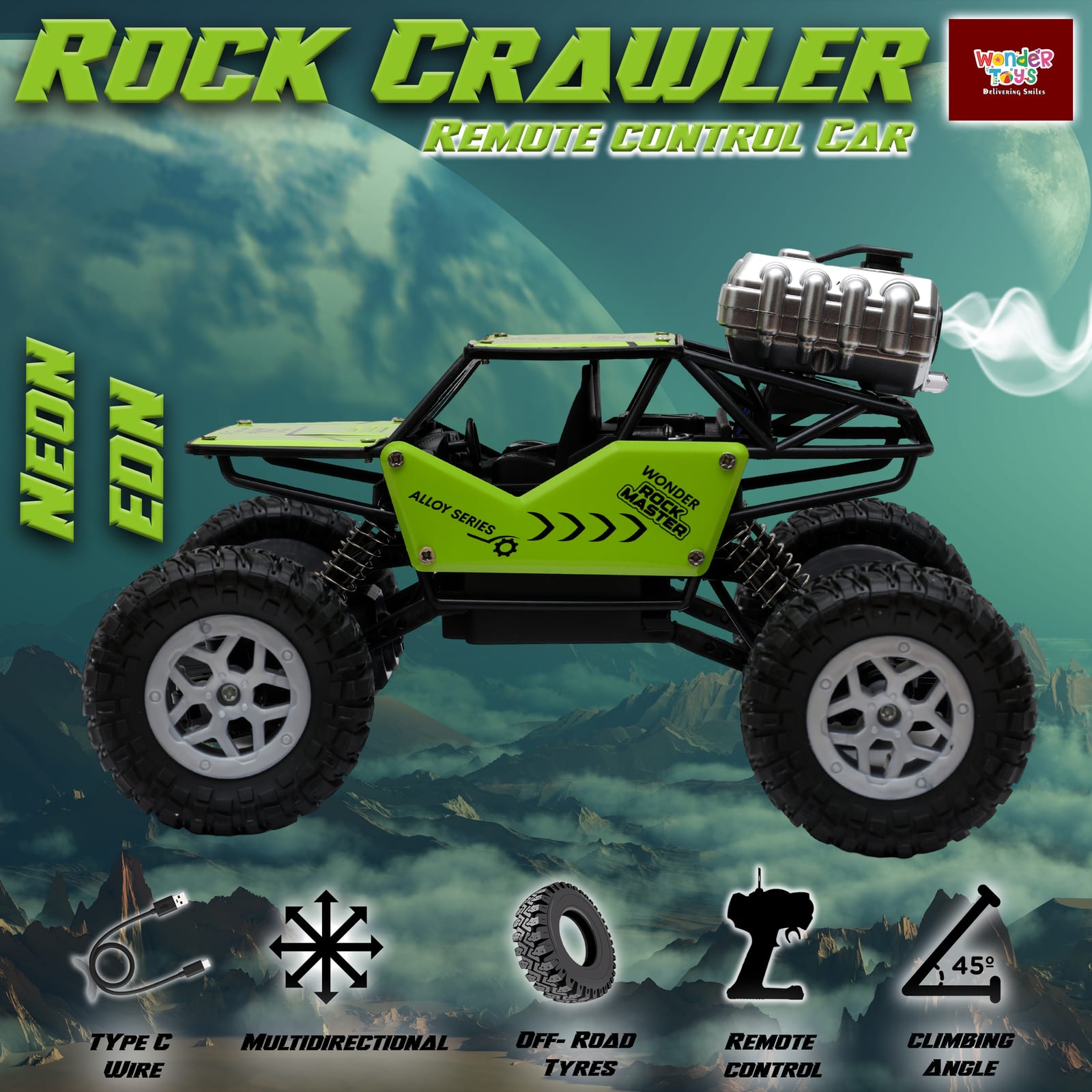 Rock Master Car  with Smoke