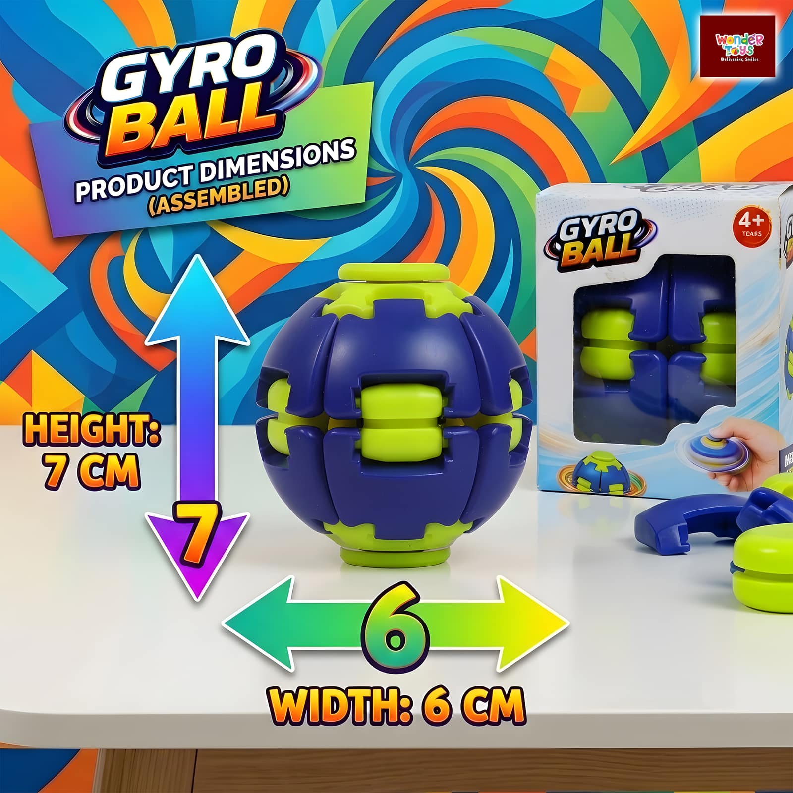 Gyro Ball Spinning Fidget Ball