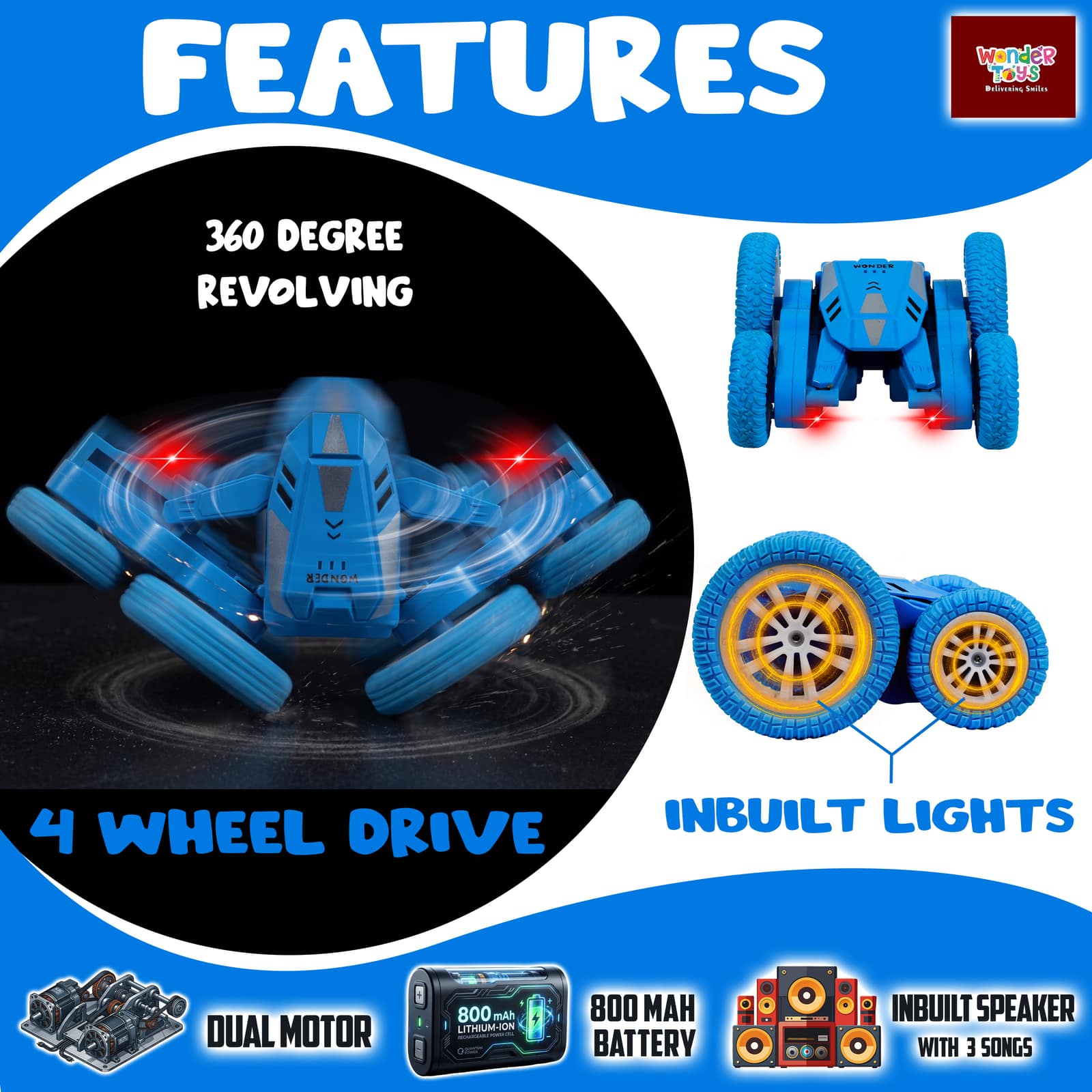 RC Bloom Flip Stunt Car