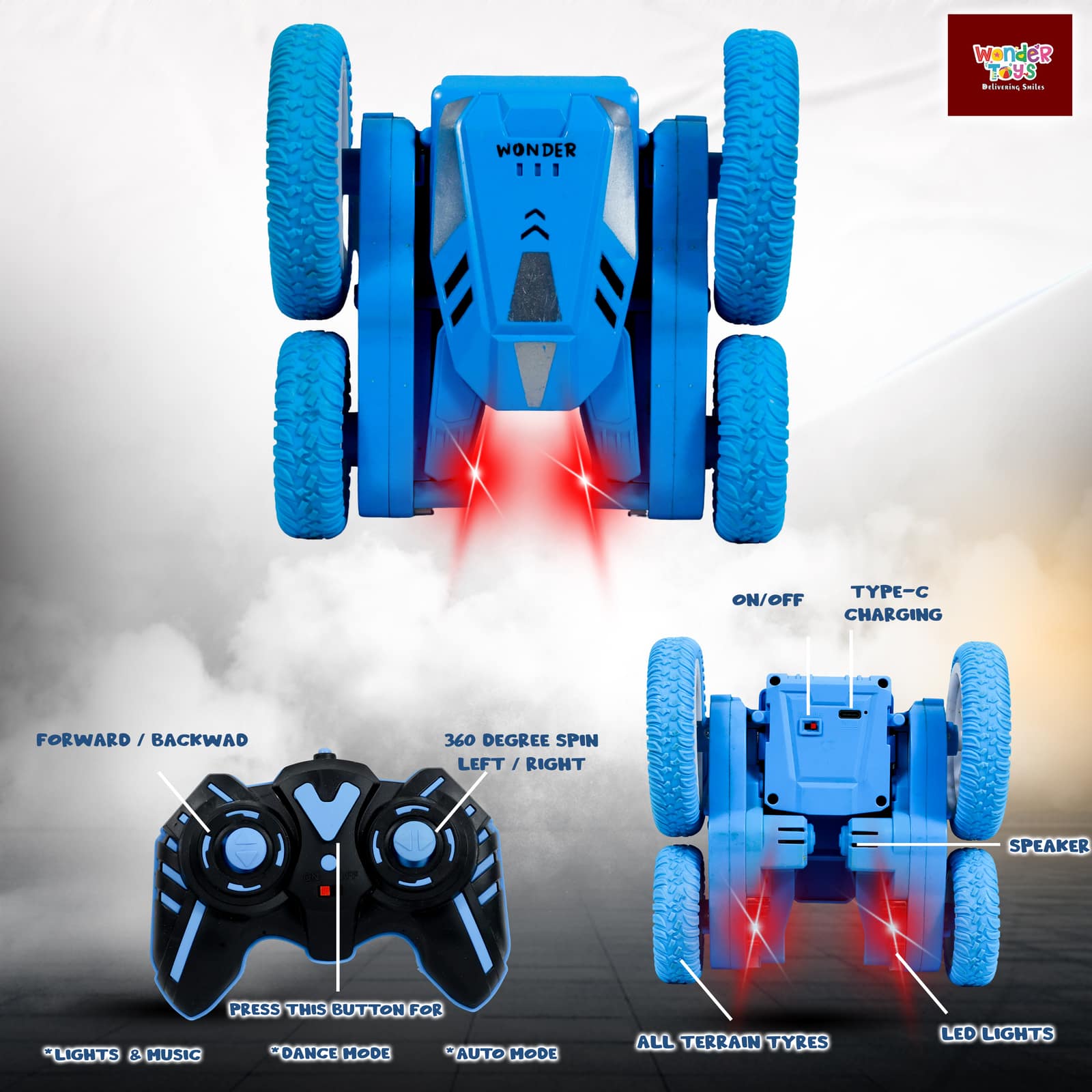 RC Bloom Flip Stunt Car
