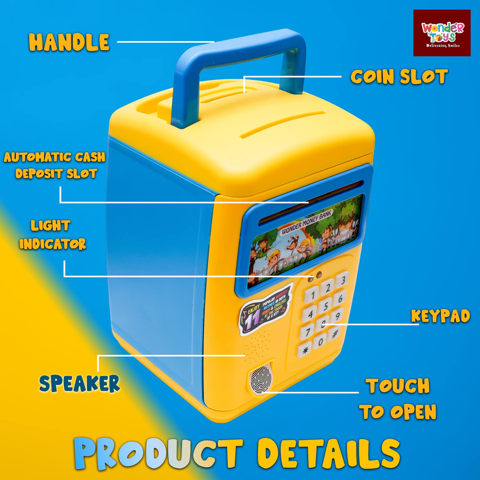 Money Bank With 11 Songs And Finger Touch